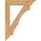 Ekena Millwork Balboa Traditional Smooth Bracket w/ Offset Brace, Western Red Cedar, 7 1/2"W x 36"D x 48"H BKT0806X36X48BOA01SWR - alternate 3